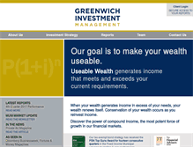Tablet Screenshot of greenwichinvestmentmgt.com